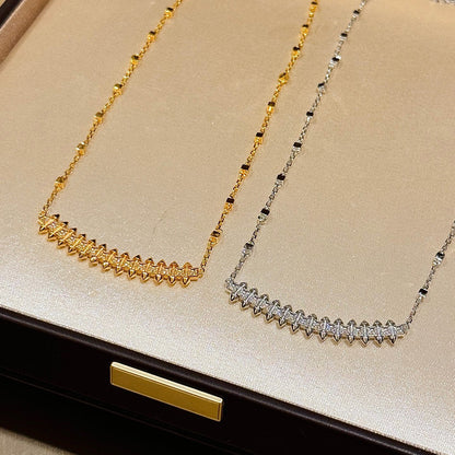 [Gaonasi Jewelry]CLASH  SMALL FULL DIAMOND NECKLACE