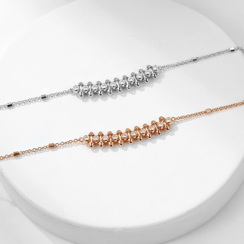 [Gaonasi Jewelry]CLASH  MEDIUM DIAMOND NECKLACE