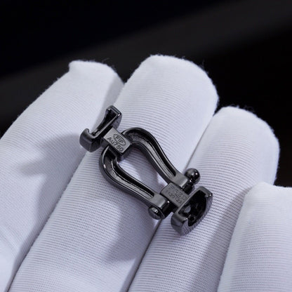 [Gaonasi]FORCE LARGE SERIES HORSESHOE BLACK SAMURAI BRACELET