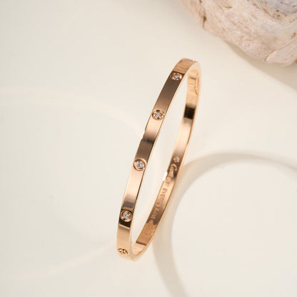 [Gaonasi Jewelry]LOVE BRACELET 3.65MM 10 DIAMONDS
