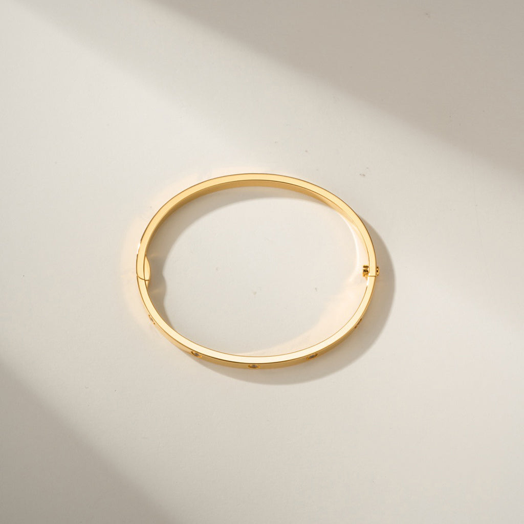 [Gaonasi Jewelry]LOVE BRACELET 3.65MM 10 DIAMONDS