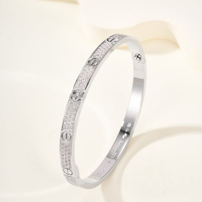 [Gaonasi Jewelry]LOVE BRACELET 4.8MM DIAMOND-PAVED