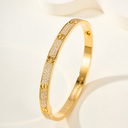 [Gaonasi Jewelry]LOVE BRACELET 4.8MM DIAMOND-PAVED
