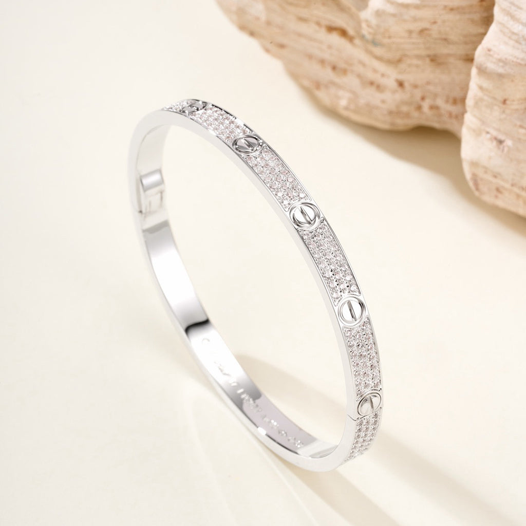 [Gaonasi Jewelry]LOVE BRACELET 4.8MM DIAMOND-PAVED