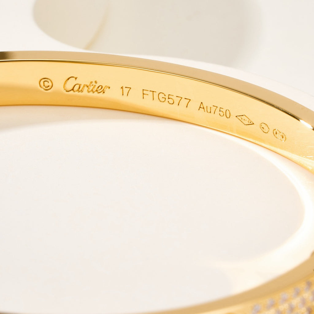 [Gaonasi Jewelry]LOVE BRACELET 4.8MM DIAMOND-PAVED