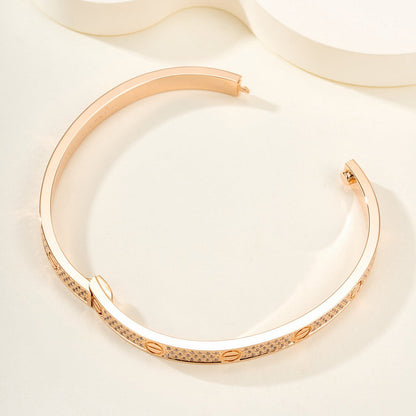 [Gaonasi Jewelry]LOVE BRACELET 4.8MM DIAMOND-PAVED
