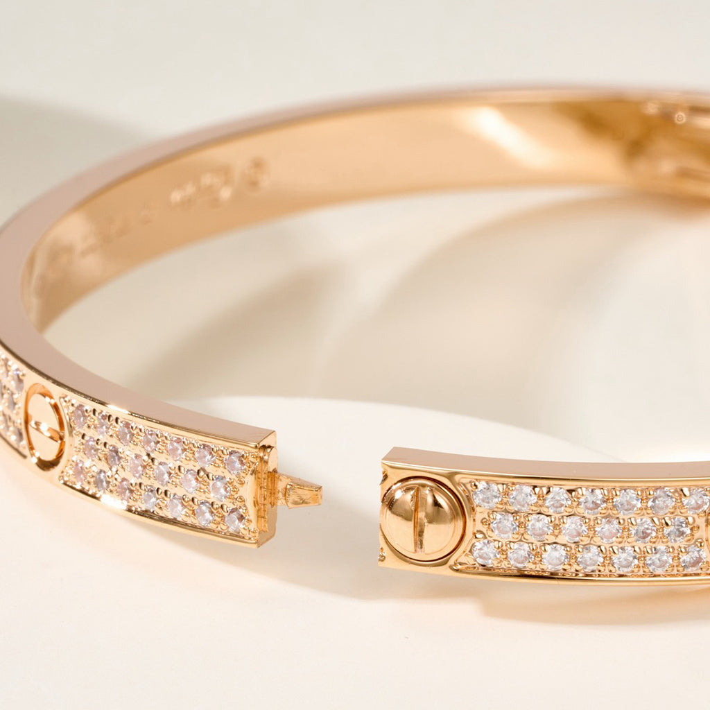 [Gaonasi Jewelry]LOVE BRACELET 4.8MM DIAMOND-PAVED