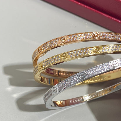 [Gaonasi Jewelry]LOVE BRACELET 3.65MM DIAMOND-PAVED