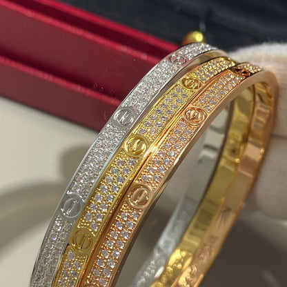 [Gaonasi Jewelry]LOVE BRACELET 3.65MM DIAMOND-PAVED