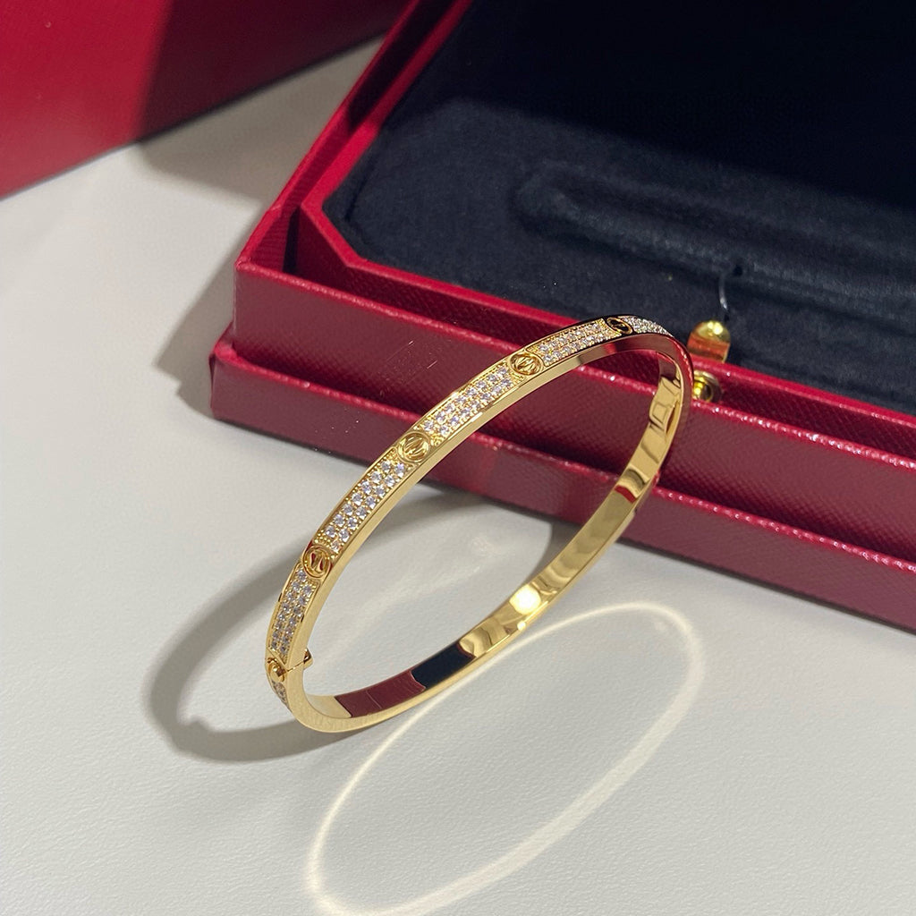 [Gaonasi Jewelry]LOVE BRACELET 3.65MM DIAMOND-PAVED