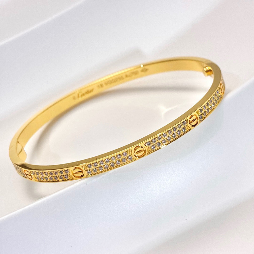 [Gaonasi Jewelry]LOVE BRACELET 3.65MM DIAMOND-PAVED