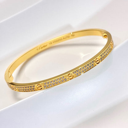 [Gaonasi Jewelry]LOVE BRACELET 3.65MM DIAMOND-PAVED