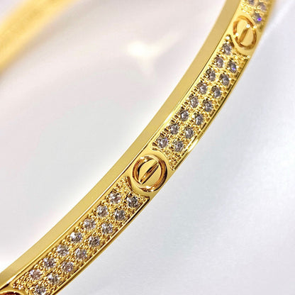 [Gaonasi Jewelry]LOVE BRACELET 3.65MM DIAMOND-PAVED