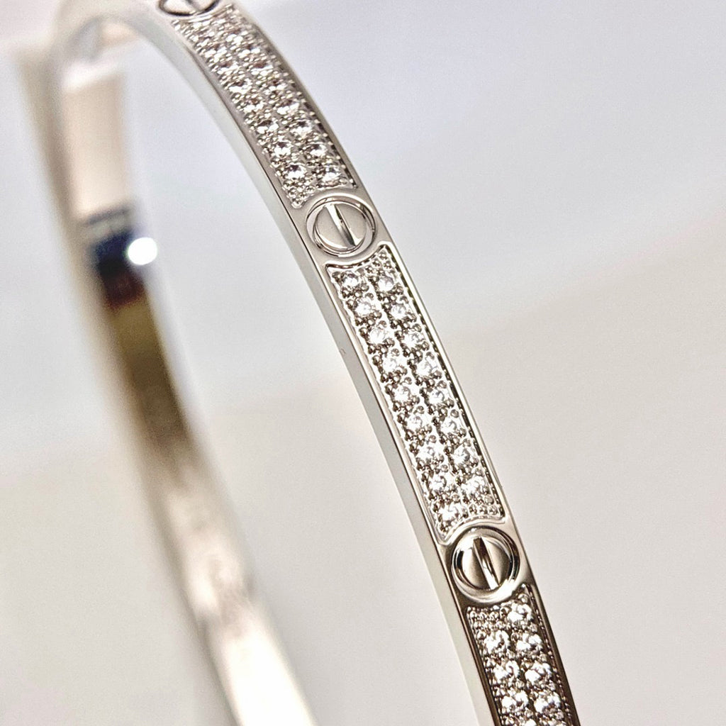 [Gaonasi Jewelry]LOVE BRACELET 3.65MM DIAMOND-PAVED