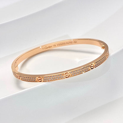 [Gaonasi Jewelry]LOVE BRACELET 3.65MM DIAMOND-PAVED