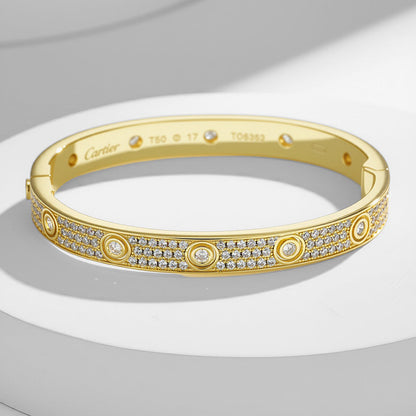 [Gaonasi Jewelry]LOVE BRACELET 6.1MM DIAMOND-PAVED 10 BIG DIAMONDS