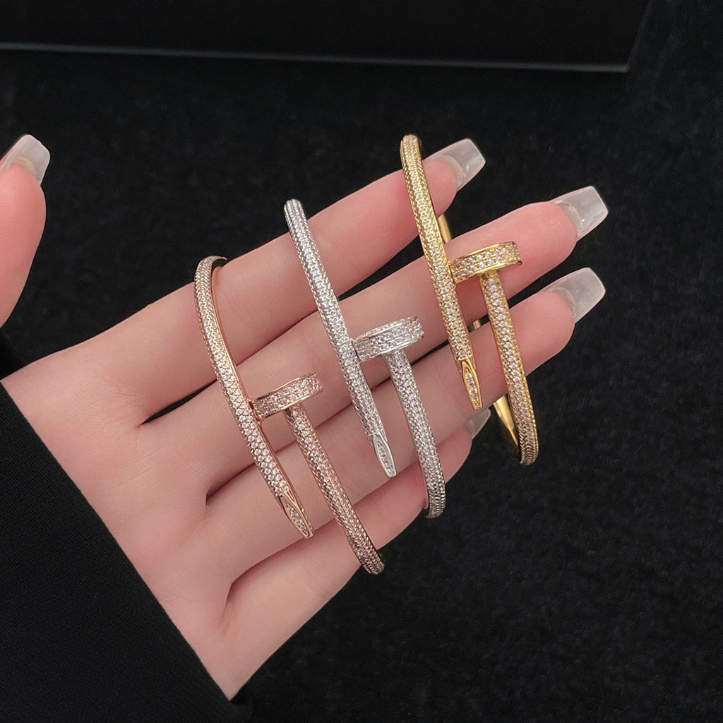 [Gaonasi Jewelry]JUSTE BRACELET 3.5MM ALL DIAMONDS