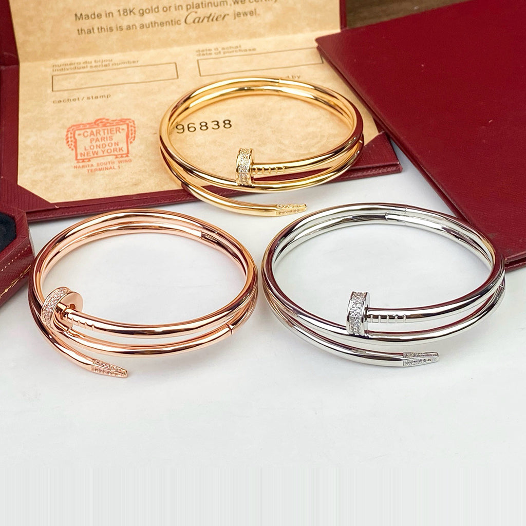 [Gaonasi Jewelry]JUSTE BRACELET 3.5MM DOUBLE ROW DIAMOND
