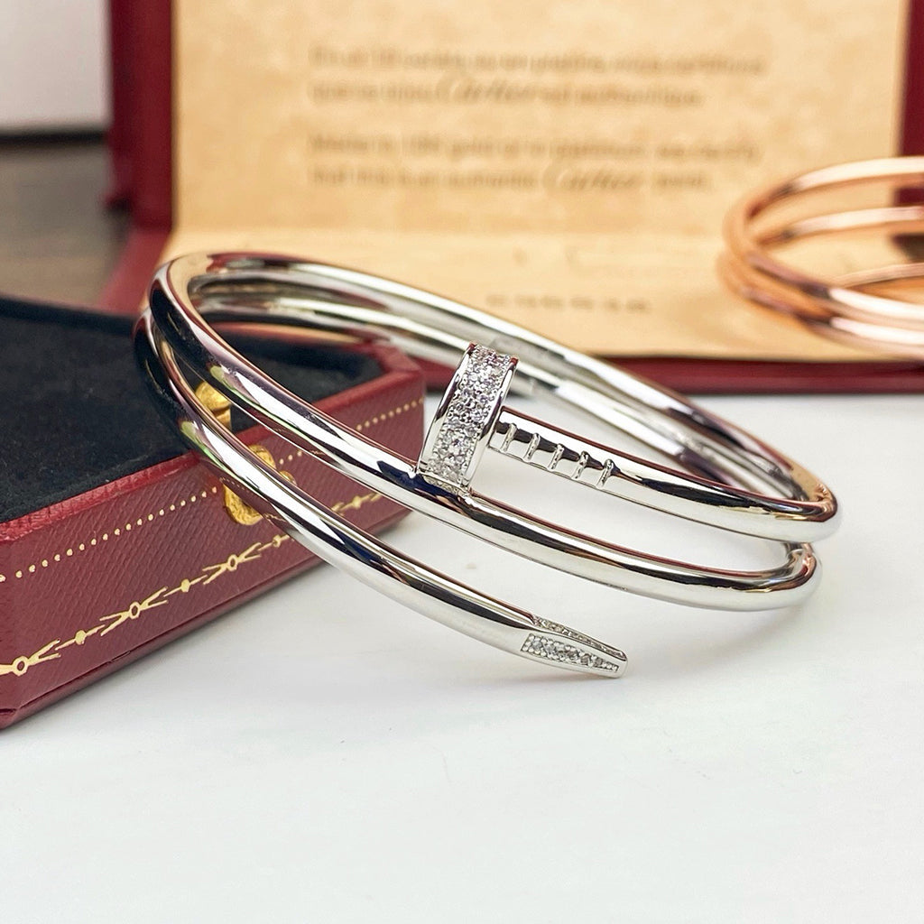 [Gaonasi Jewelry]JUSTE BRACELET 3.5MM DOUBLE ROW DIAMOND