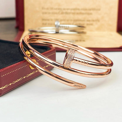 [Gaonasi Jewelry]JUSTE BRACELET 3.5MM DOUBLE ROW DIAMOND