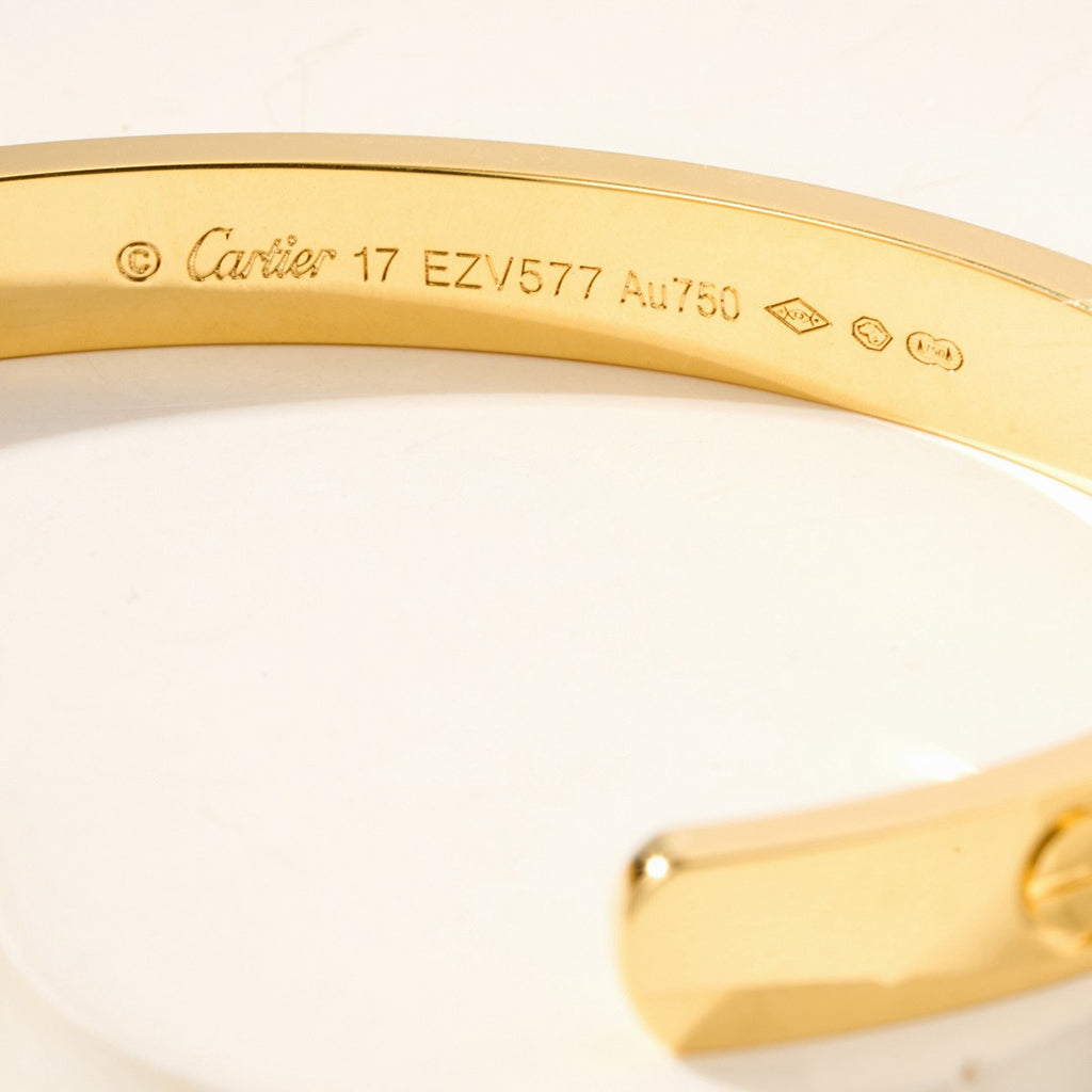 [Gaonasi Jewelry]LOVE BRACELET 6.1MM OPEN CUFF