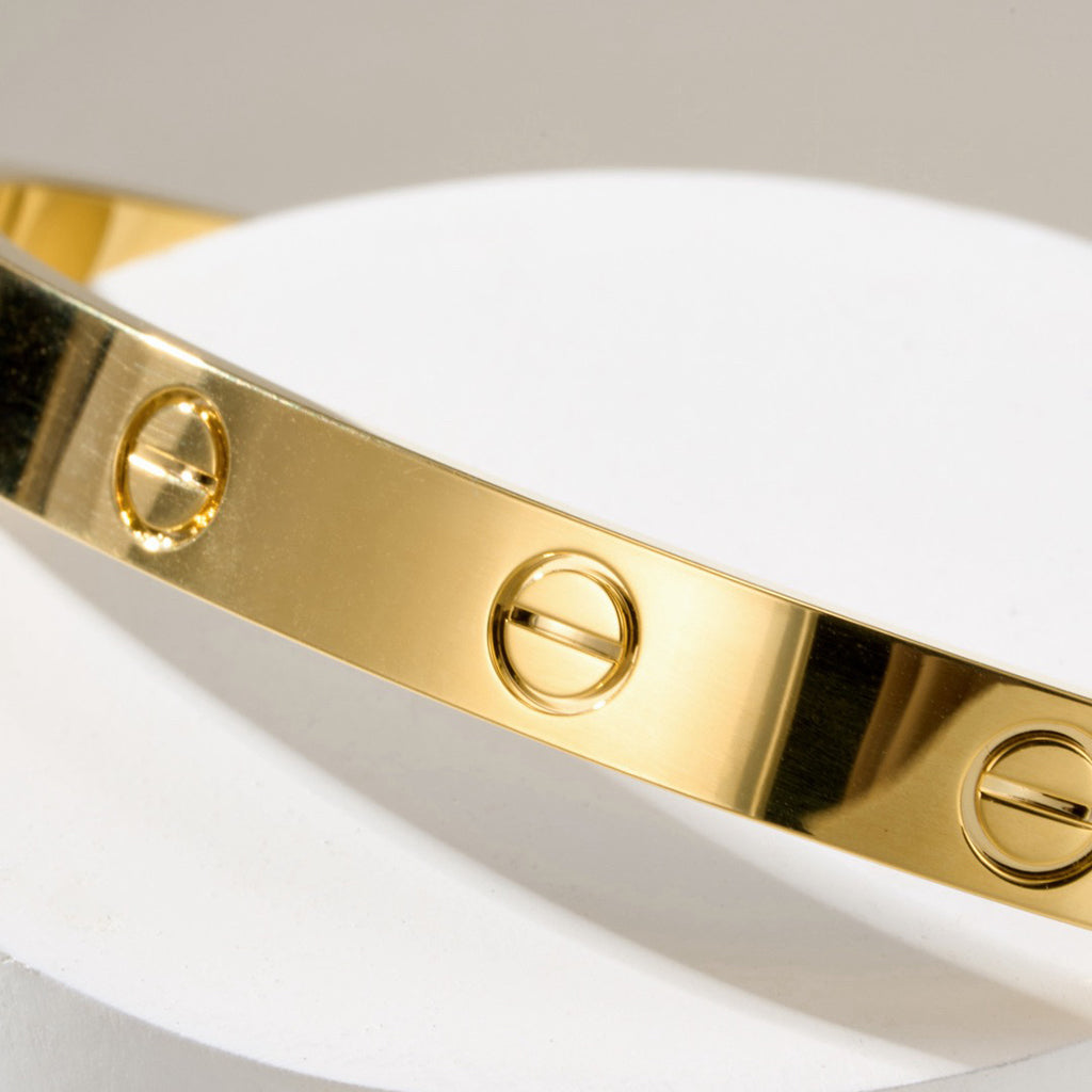 [Gaonasi Jewelry]LOVE BRACELET 6.1MM OPEN CUFF