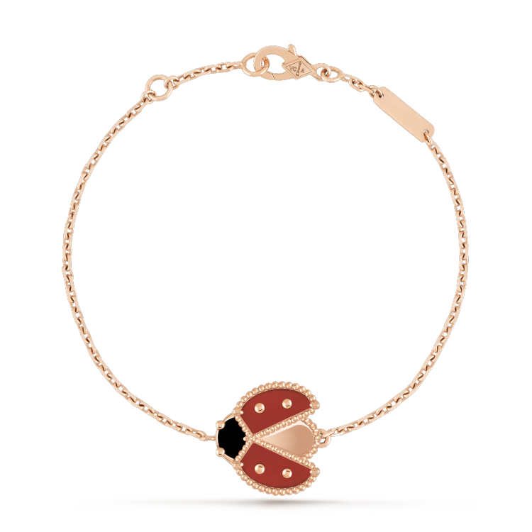 [Gaonasi]LUCKY SPRING 1 MOTIF PINK GOLD BRACELET