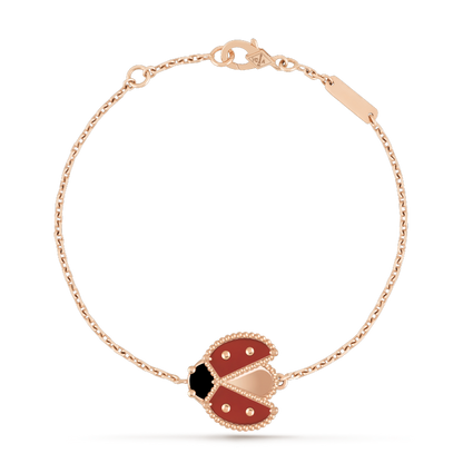 [Gaonasi]LUCKY SPRING 1 MOTIF PINK GOLD BRACELET