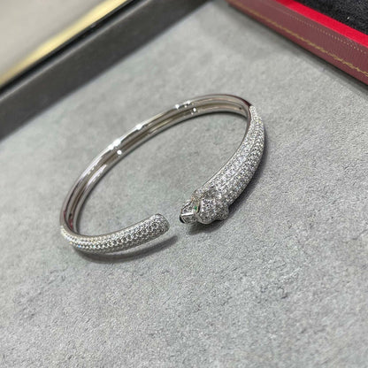 [Gaonasi Jewelry]PANTHERE FULL DIAMOND OPEN BRACELET