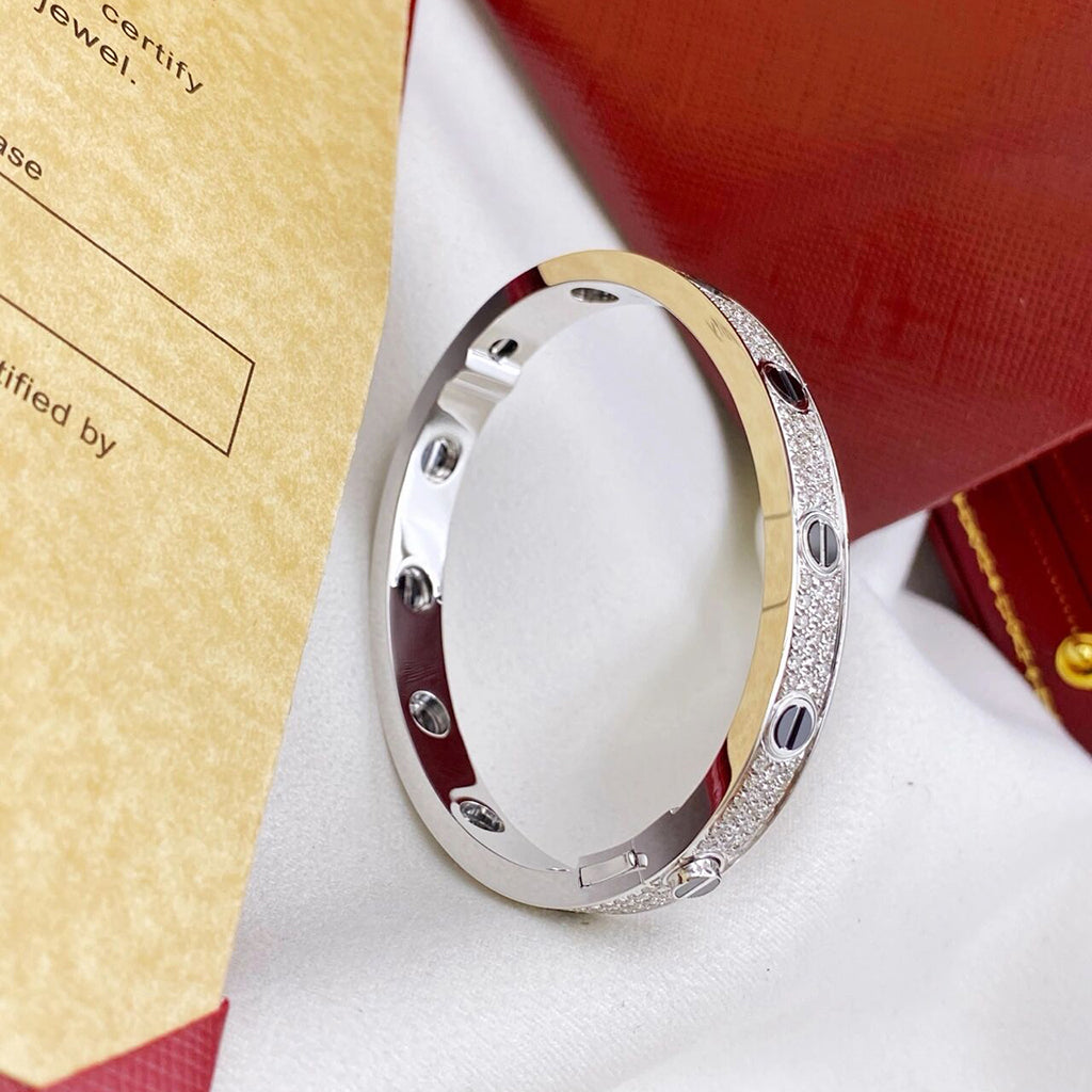 [Gaonasi Jewelry]LOVE BRACELET 6.1MM DIAMOND-PAVED CERAMIC