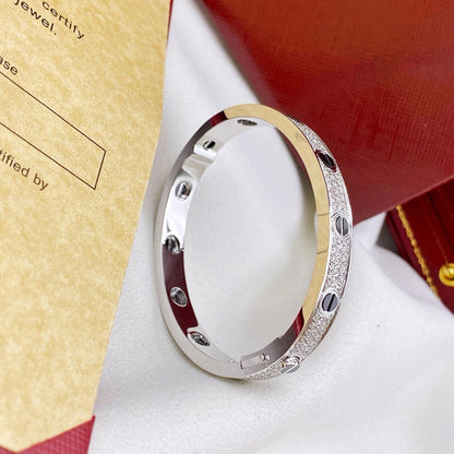 [Gaonasi Jewelry]LOVE BRACELET 6.1MM DIAMOND-PAVED CERAMIC