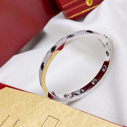 [Gaonasi Jewelry]LOVE BRACELET 6.1MM DIAMOND-PAVED CERAMIC