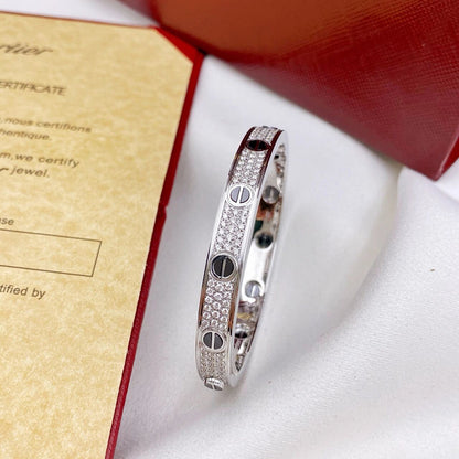 [Gaonasi Jewelry]LOVE BRACELET 6.1MM DIAMOND-PAVED CERAMIC