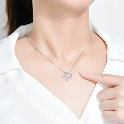 [Gaonasi]LOOP NECKLACE FULL MOTIF DIAMOND 16MM MULTIPLE COLORS