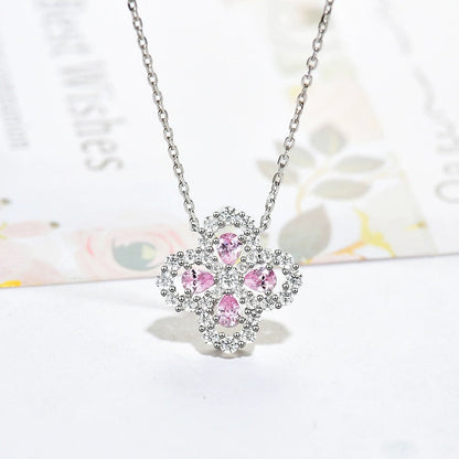 [Gaonasi]LOOP NECKLACE FULL MOTIF DIAMOND 16MM MULTIPLE COLORS