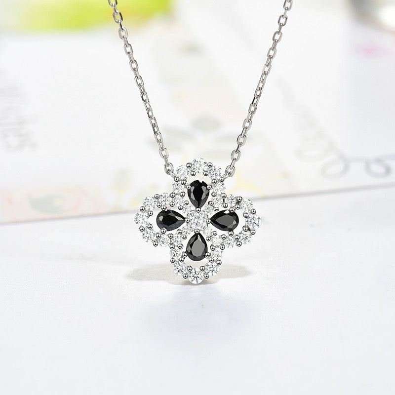 [Gaonasi]LOOP NECKLACE FULL MOTIF DIAMOND 16MM MULTIPLE COLORS