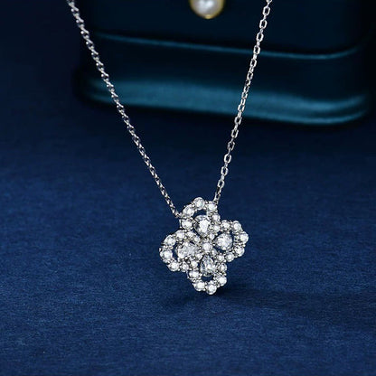 [Gaonasi]LOOP NECKLACE FULL MOTIF DIAMOND 16MM MULTIPLE COLORS
