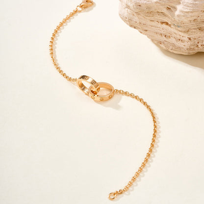 [Gaonasi Jewelry]LOVE BRACELET DOUBLE RING
