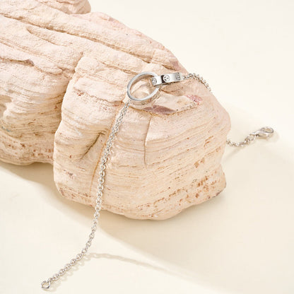 [Gaonasi Jewelry]LOVE BRACELET DOUBLE RING