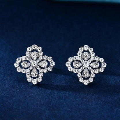 [Gaonasi]LOOP EARRINGS FULL MOTIF DIAMOND 16MM
