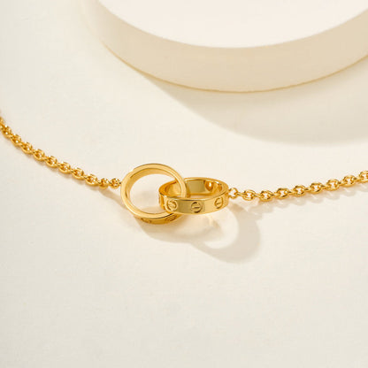 [Gaonasi Jewelry]LOVE BRACELET DOUBLE RING