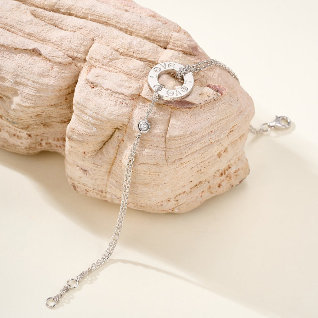 [Gaonasi Jewelry]LOVE BRACELET 2 DIAMOND