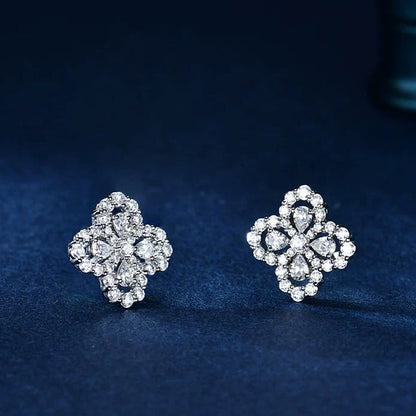 [Gaonasi]LOOP EARRINGS FULL MOTIF DIAMOND 16MM