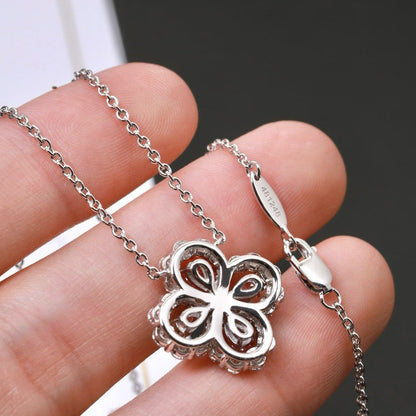 [Gaonasi]LOOP NECKLACE FULL MOTIF DIAMOND 16MM MULTIPLE COLORS