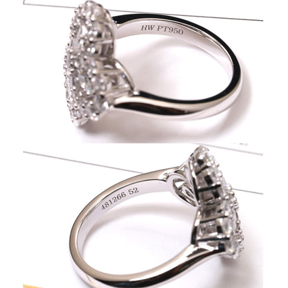 [Gaonasi]LOOP RING FULL MOTIF DIAMOND 16MM SILVE