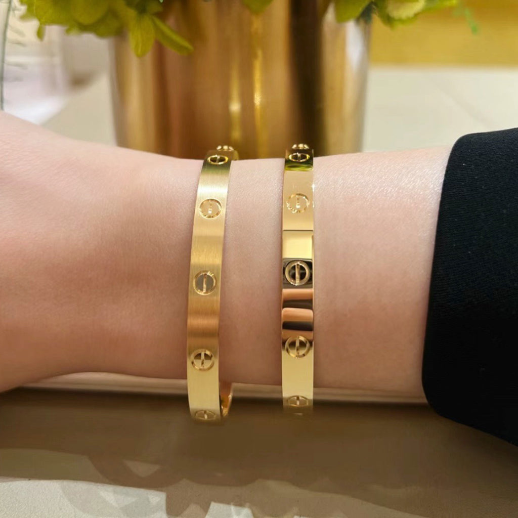 [Gaonasi Jewelry]LOVE BRACELET 6.1MM BRUSHED