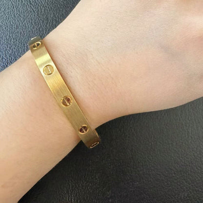 [Gaonasi Jewelry]LOVE BRACELET 6.1MM BRUSHED