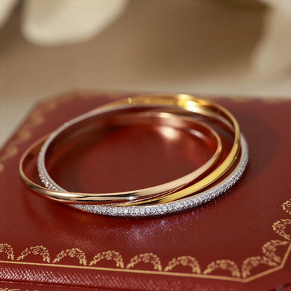 [Gaonasi Jewelry]TRINITY 2.8MM SMALL BRACELET