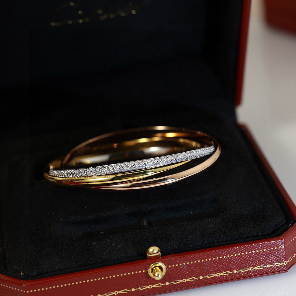 [Gaonasi Jewelry]TRINITY 2.8MM SMALL BRACELET