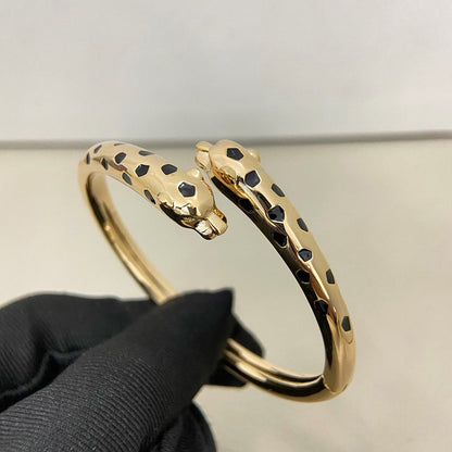 [Gaonasi Jewelry]PANTHERE DOUBLE HEADED OPEN BRACELET